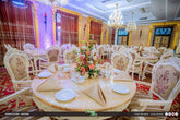 White Pink & Gold Table Decorations - Romantic Wedding Centerpieces Sri Lanka
